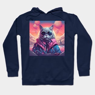 Retro Cool Cat Hoodie